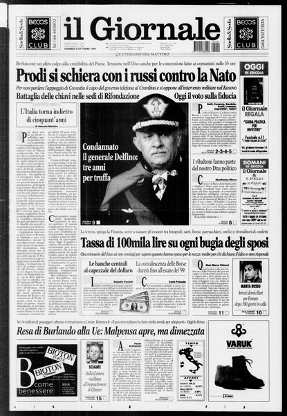 Il giornale : quotidiano del mattino